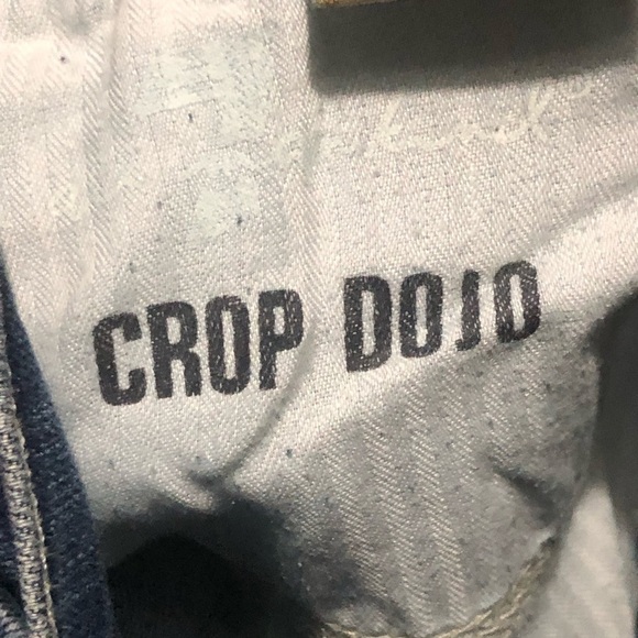 7 For All Mankind Jeans Women's 28 Dojo Cropped Light Wash Low Rise Denim - Picture 3 of 6